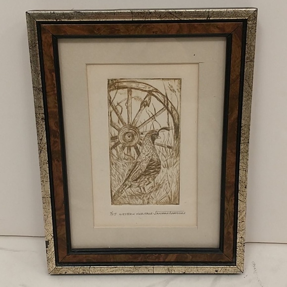 Etching Jan Martin McGuire Artist Western Heritage